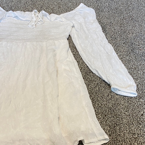 American Eagle Outfitters Strapless White Dress with Pockets - Picture 8 of 12